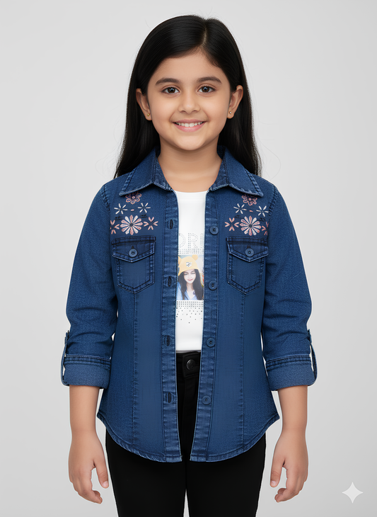 Denim Jacket & Top Set